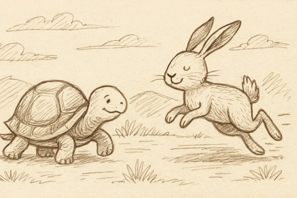 うさぎとかめの教訓 何を伝えているのか