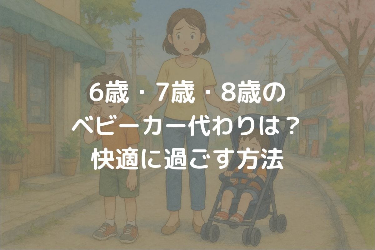 6歳・7歳・8歳のベビーカー代わりは？快適に過ごす方法