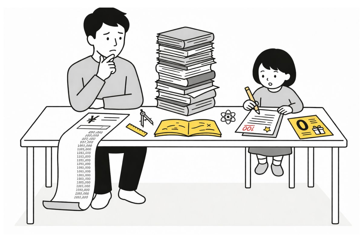 創研学院はやばい？評判や料金に悩む親子のイメージ